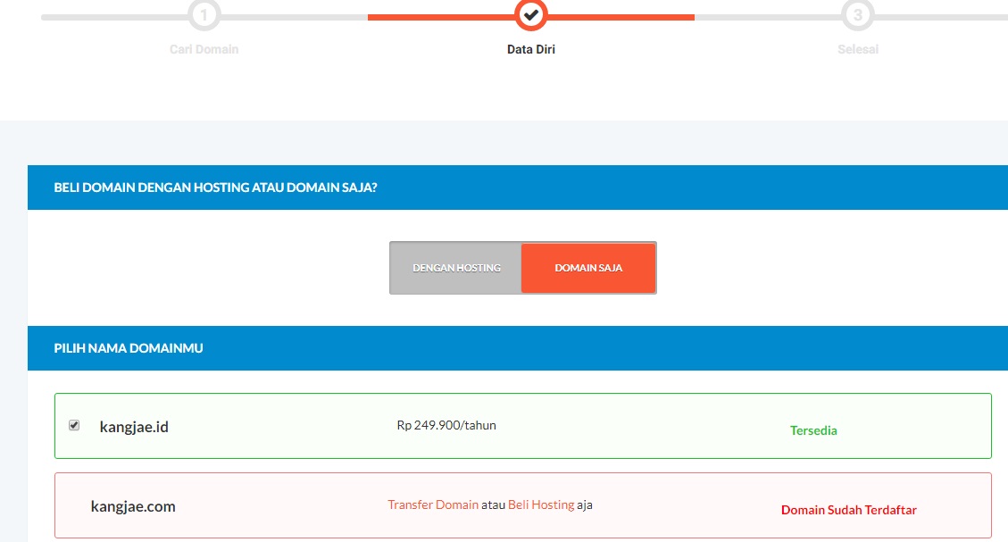Cara Membeli Domain di IDWebhost