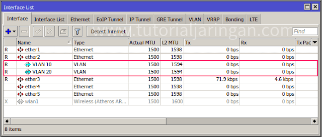 Tutorial Cara Setting VLAN di Router Mikrotik Tutorial Cara Setting VLAN di Router Mikrotik