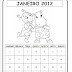 CALENDÁRIOS 2012 TEMA BACKYARDIGANS