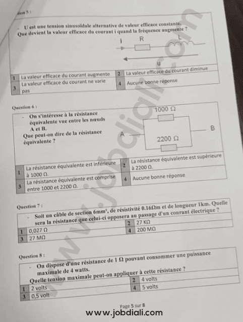 Exemple Concours Agents d'Exécution 2021 - RADEES