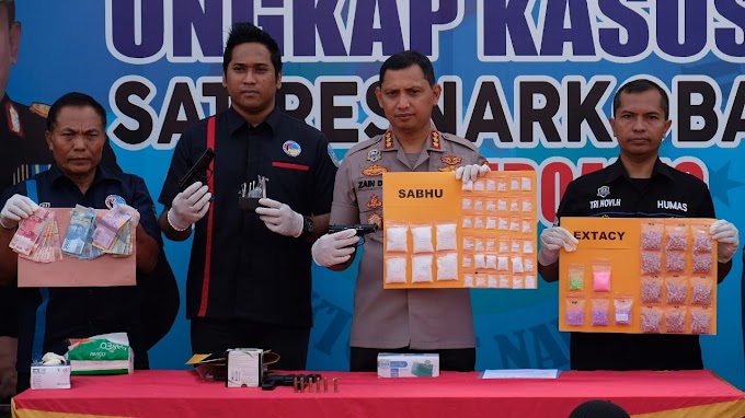 Bersenjata Airsoft Gun, Satresnarkoba Polresta Sidoarjo Panen Tangkapan Pengedar Narkoba