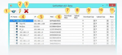تحميل برنامج selfishnet لقطع سرعة النت