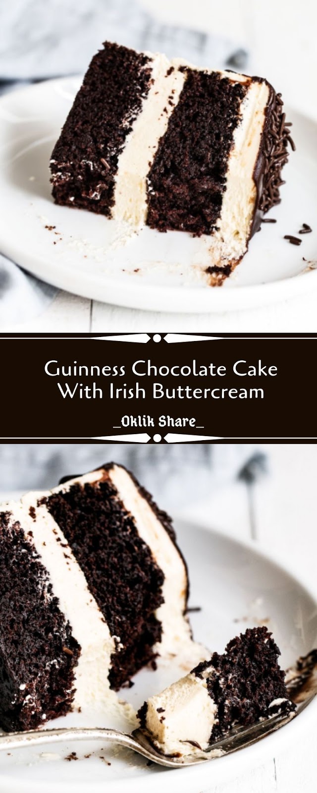 Guinness Chocolate Cake With Irish Buttercream