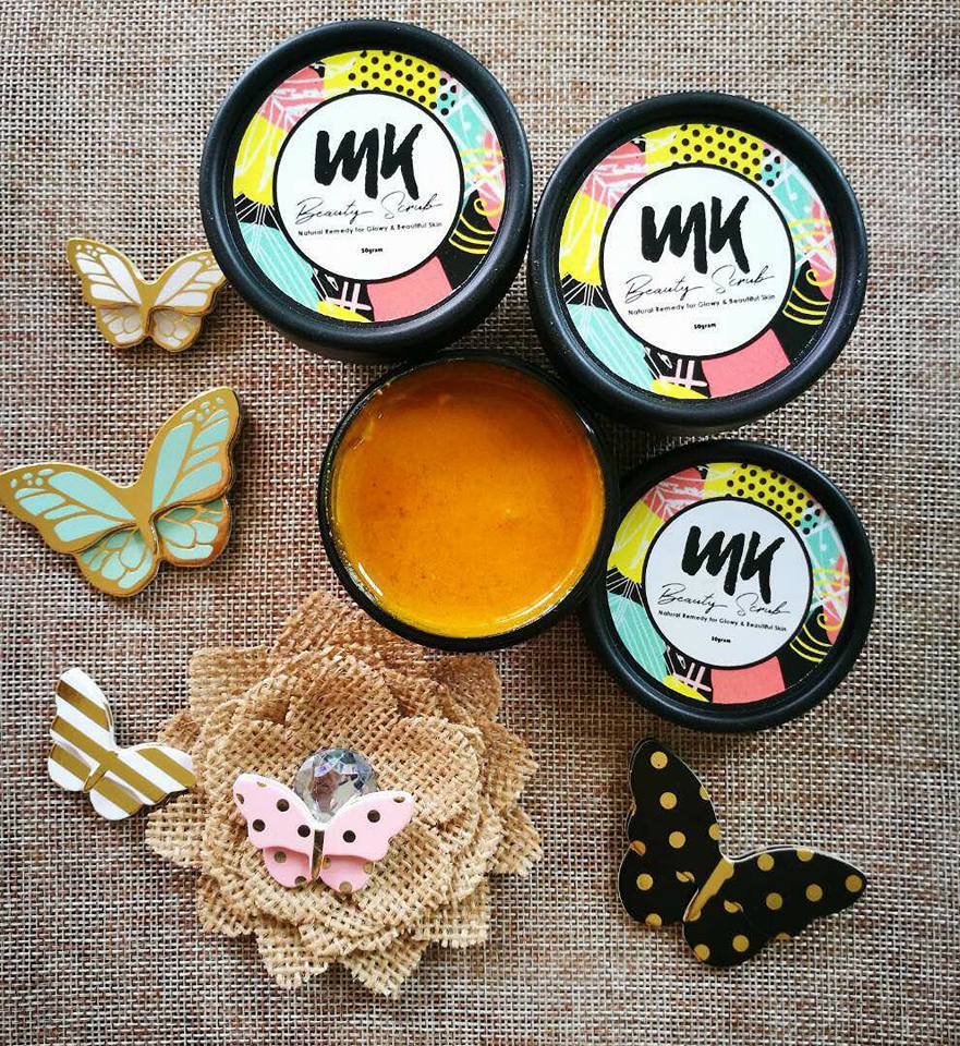 MK BEAUTY SCRUB ( SCRUB KUNYIT MADU HOMEMADE) ISTIMEWA DAN TERBAIK