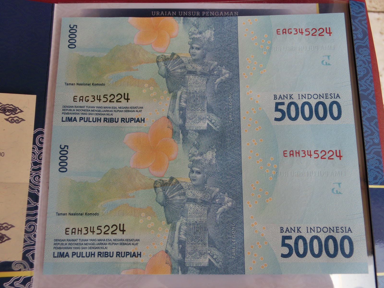 Sejarah Aset yg Berharga : UANG BERSAMBUNG 2 LEMBAR PECAHAN 50 RIBU ...