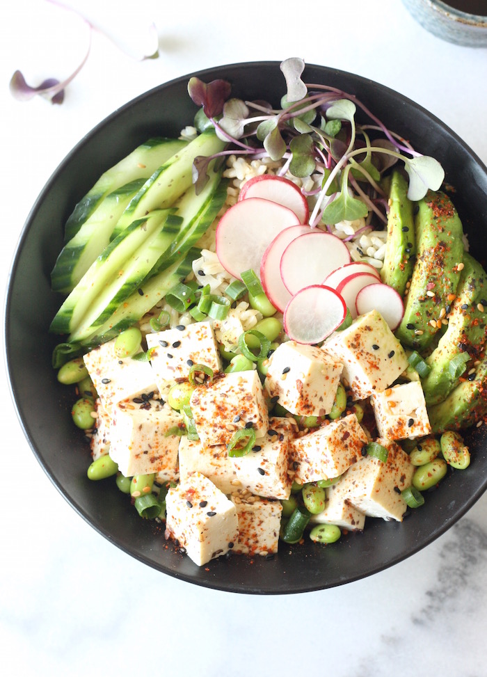 Vegetarian Poke Bowl recipe by SeasonWithSpice.com