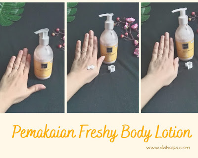 pemakaian Freshy Body Lotion