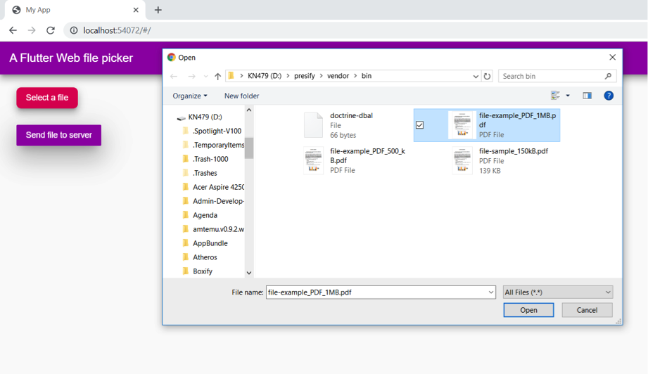 Upload files to server with Flutter Web - rj california