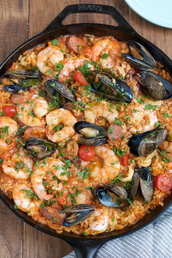 Seafood Paella AMAZING YUMMY TASTE