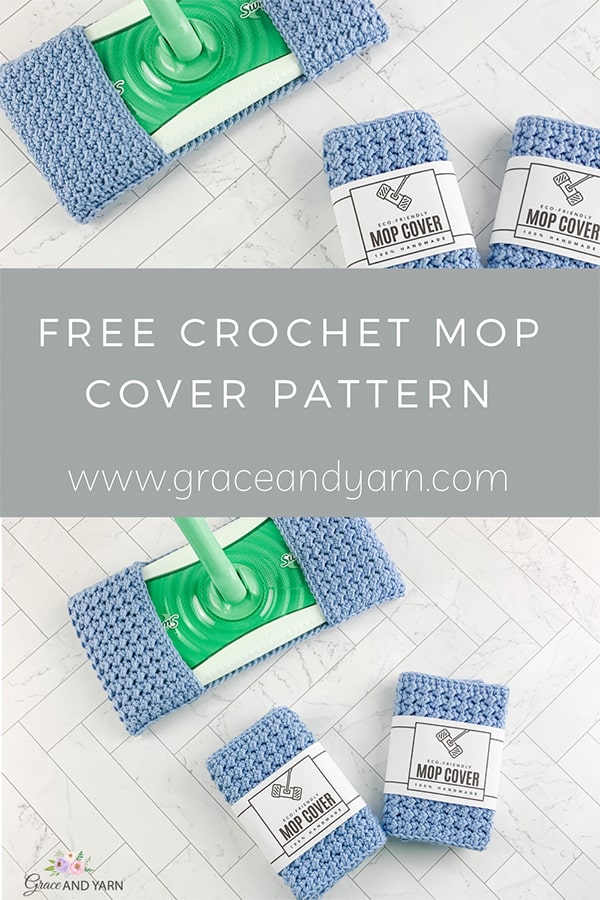 Easy Crochet Mop Cover A Free Pattern and Tutorial Grace and Yarn
