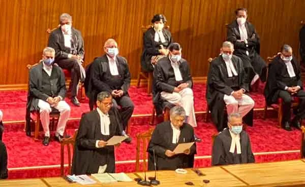 News, National, India, New Delhi, Supreme Court of India, High Court, Justice, Judge, Judiciary, oath, In a first, nine new Supreme Court judges take oath