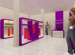 Desain Etalase - Display Showcase Fashion 04