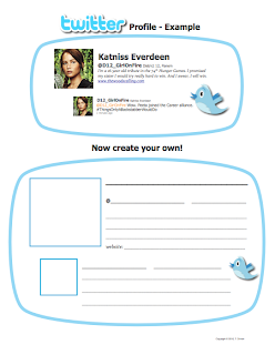 Katniss Everdeen Twitter Profile via www.hungergameslessons.com