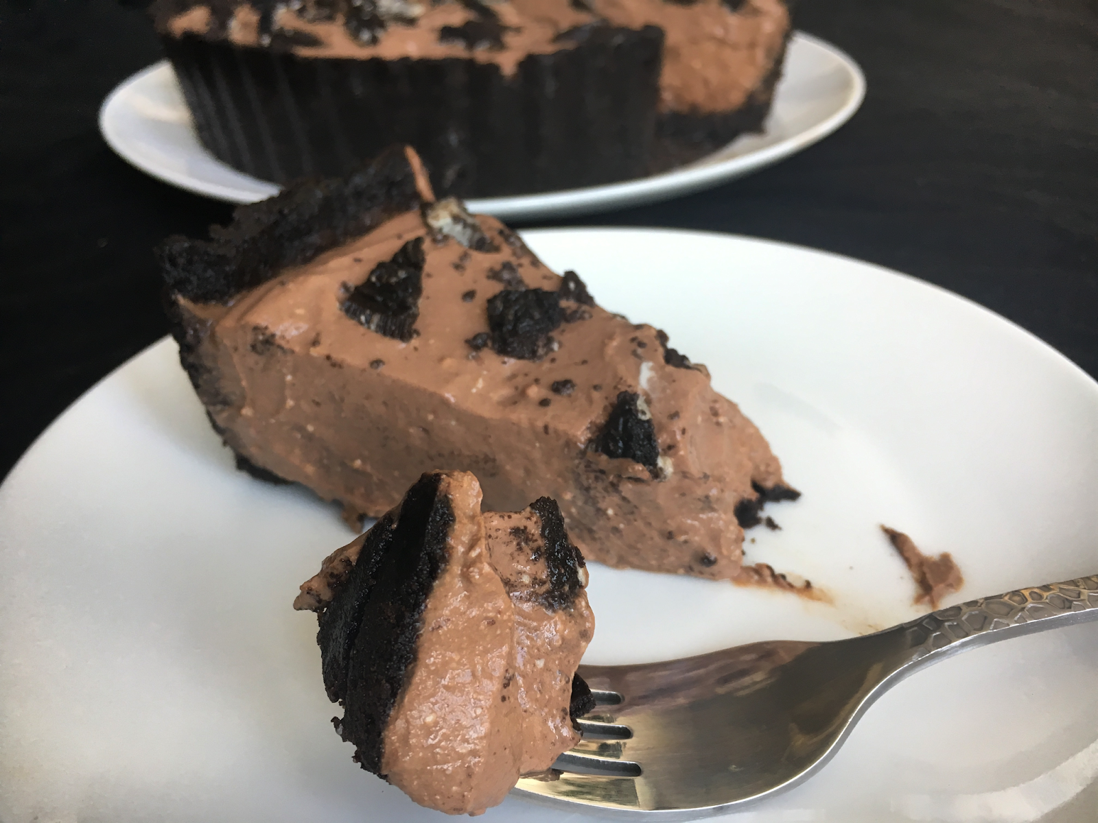 Vegan Chocolate Mousse Pie with an Oreo Crust Susiechef