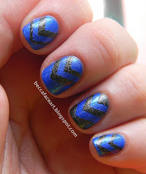 nails grey nail face chevron becca