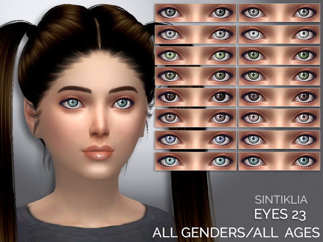 Глаза и линзы для The Sims 4 со ссылками на скачивание