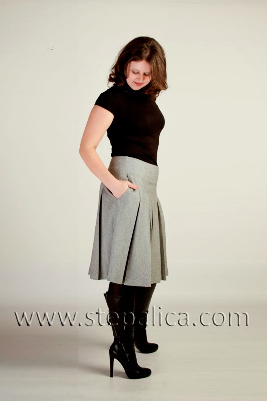 Stepalica: Zlata skirt pattern - view C