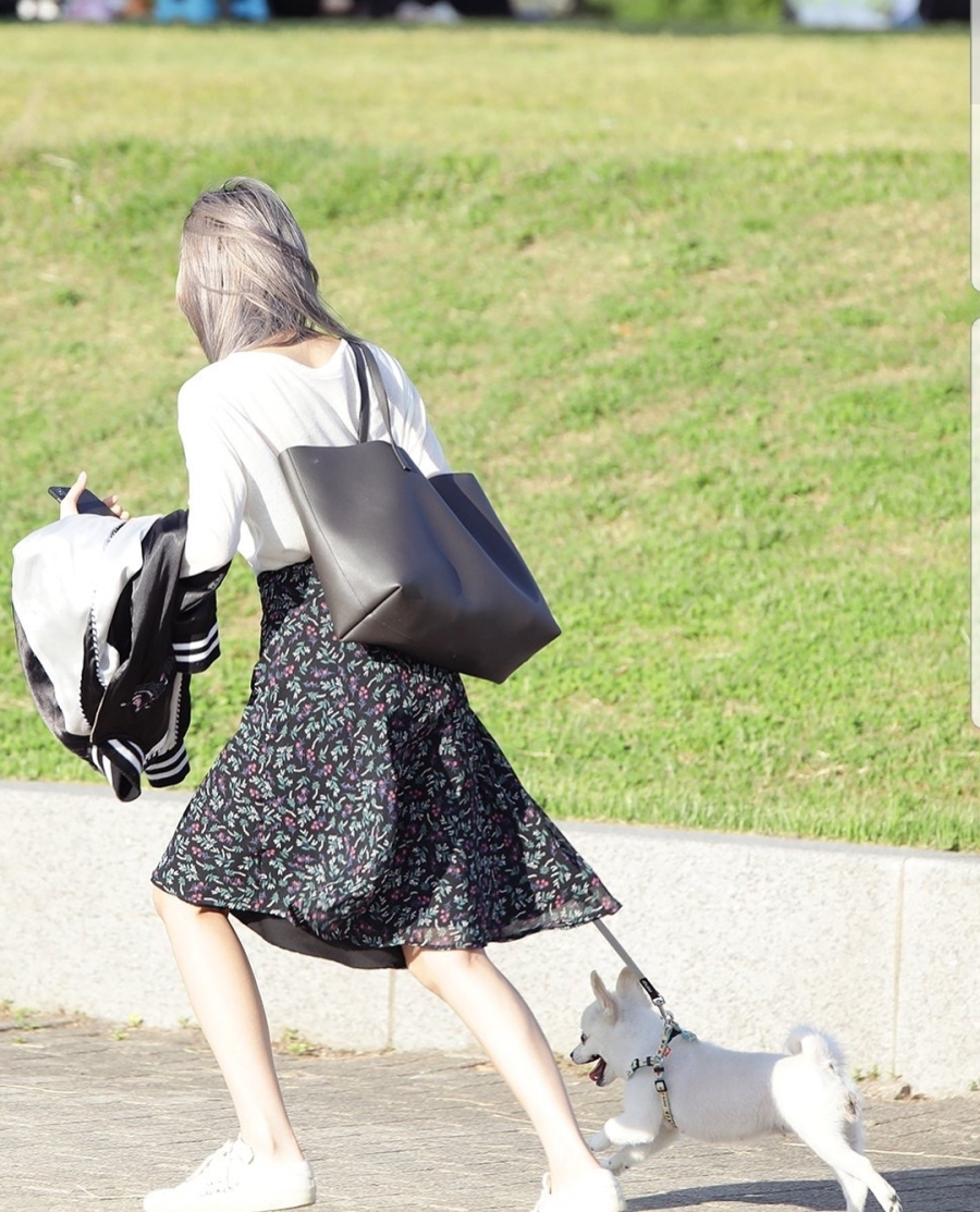 강아지랑 산책하는 우주소녀 루다 | 인스티즈