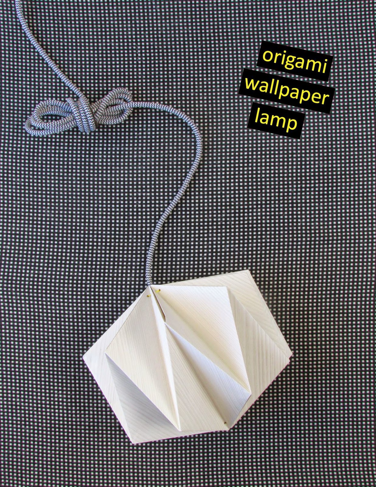 DIY Origami lampshade from paper 99create