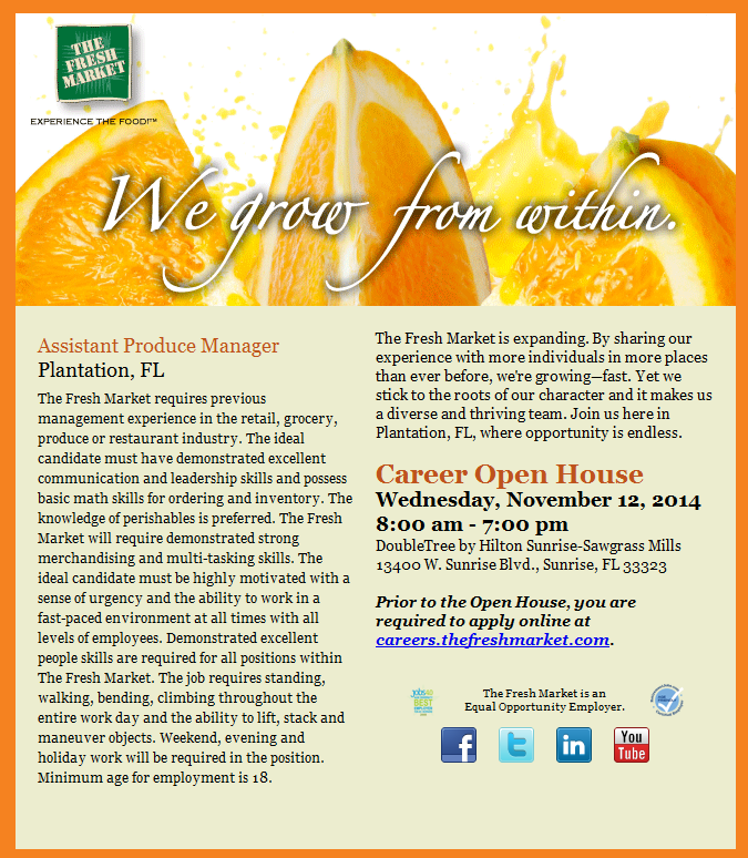 Best Active Job Openings Plantation FL Jobs Asst Produce Managers New