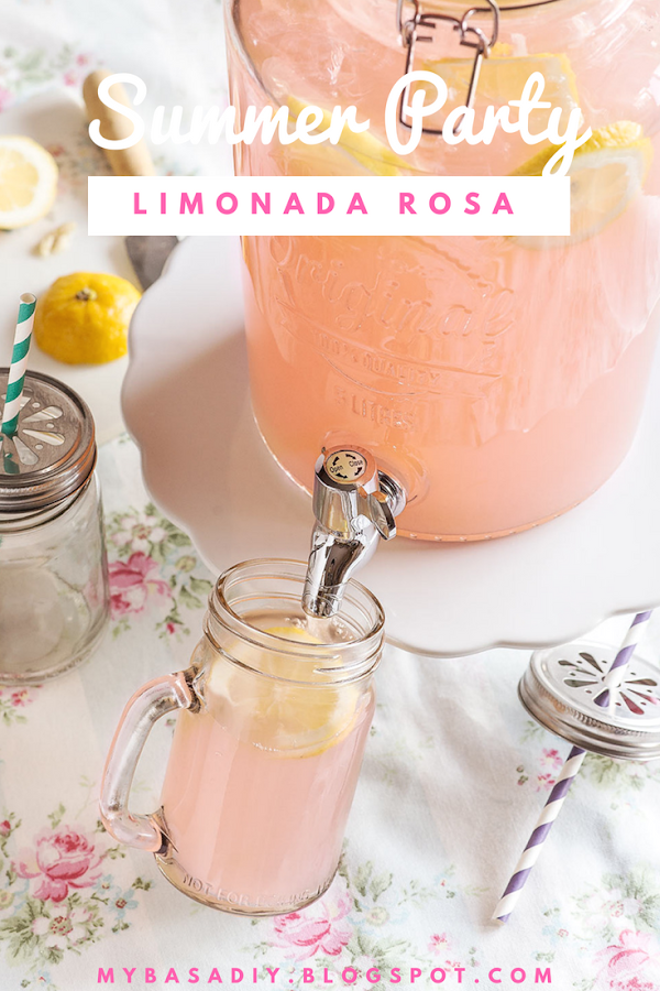 receta limonada fiesta niños bebida refrescante verano jardín beber