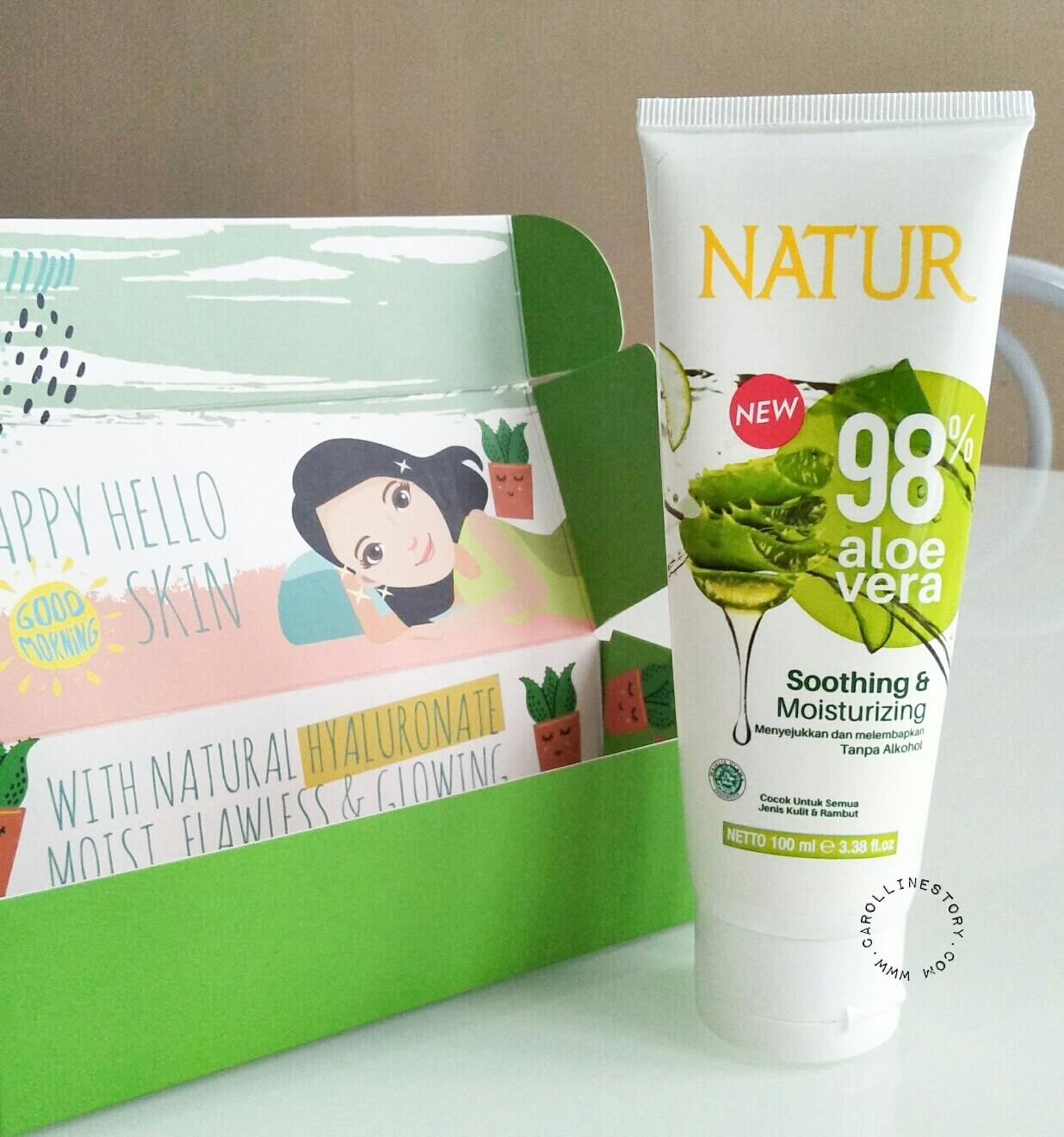 REVIEW] NATUR SLEEPING MASK 98 ALOE VERA GEL Carolline's BEAUTY BLOG