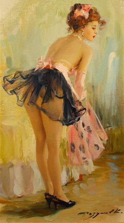 Konstantin Razumov e suas pinturas com sensualidade e elegância 