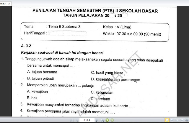 Soal Pts Kelas 5 Tema 6 Subtema 3 Jihan Plasma