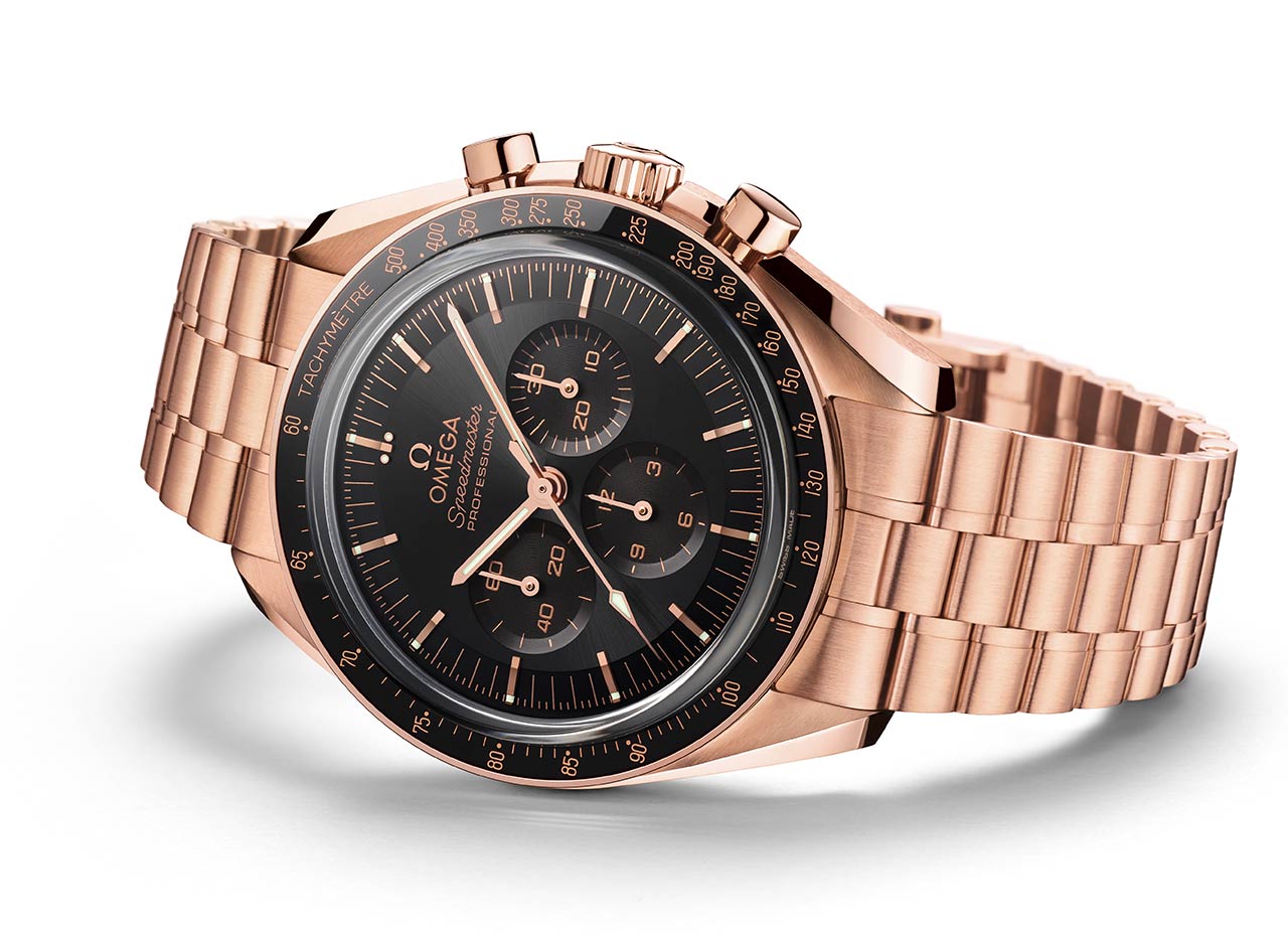 omega speedmaster gold watch