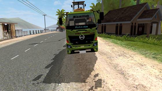 MOD Truck Hino 500 Selfloader Muatan Bulldozer Codit By DGMods mod hino 500 muatan bulldozer