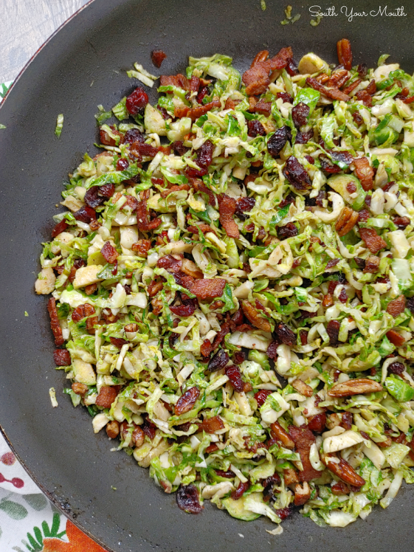 South Your Mouth Craisin Bacon Shredded Brussels Sprouts
