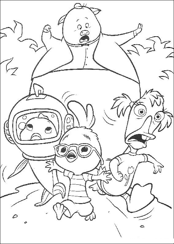 Chicken Little Coloring Pages - Chicken Little Coloring Pages (17)