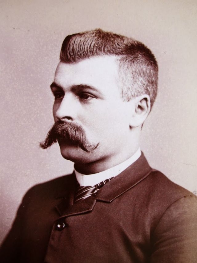 Vintage Portraits Depict Mustache Styles and Haircuts of the Late 19th Century Men  1880s 1900s - 99