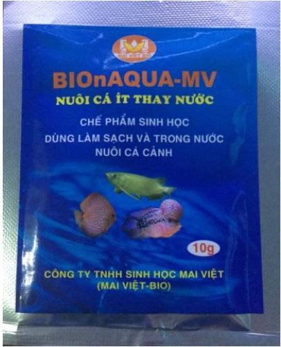 Chế Phẩm Sinh Học BIOnAQUA Mai Việt - Nuôi Cá Ít Thay Nước, Làm Trong Nước Bể Cá 10G