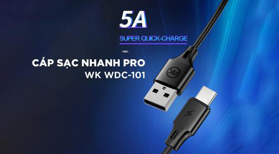 Cáp Sạc Nhanh Pro Type C WK WDC-101