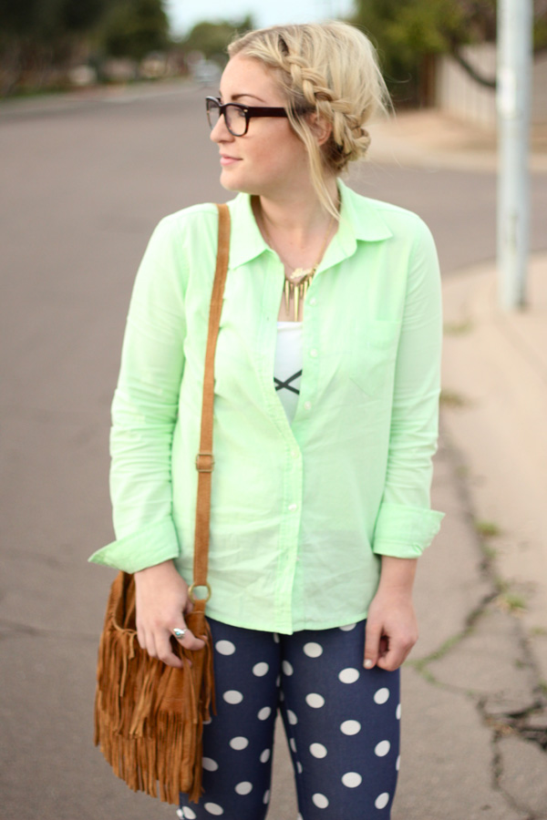 sincerely, truly scrumptious: Outfit Post: Polka Dot Punch