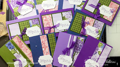 Learn how to make the Double Wonder Cards using the Hydrangea Haven Designer Series Paper click here to learn more