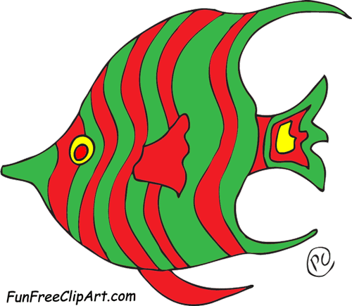 free colorful fish clipart - photo #23