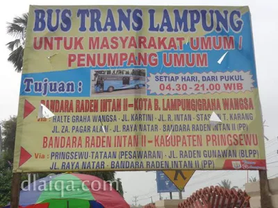 rute bus Trans Lampung