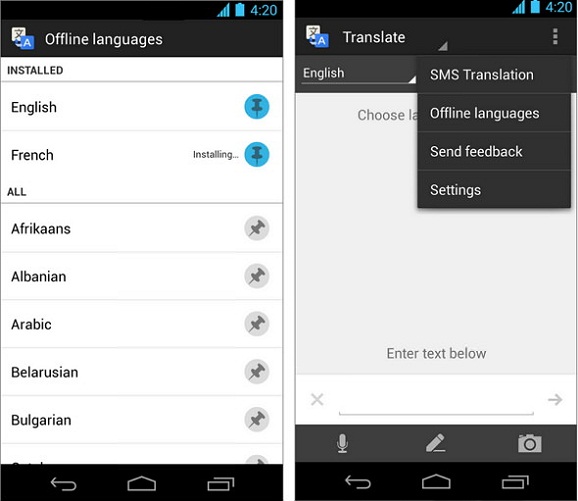 Google Rolled Out Translate App with Offline-Translate Mode for Android Devices