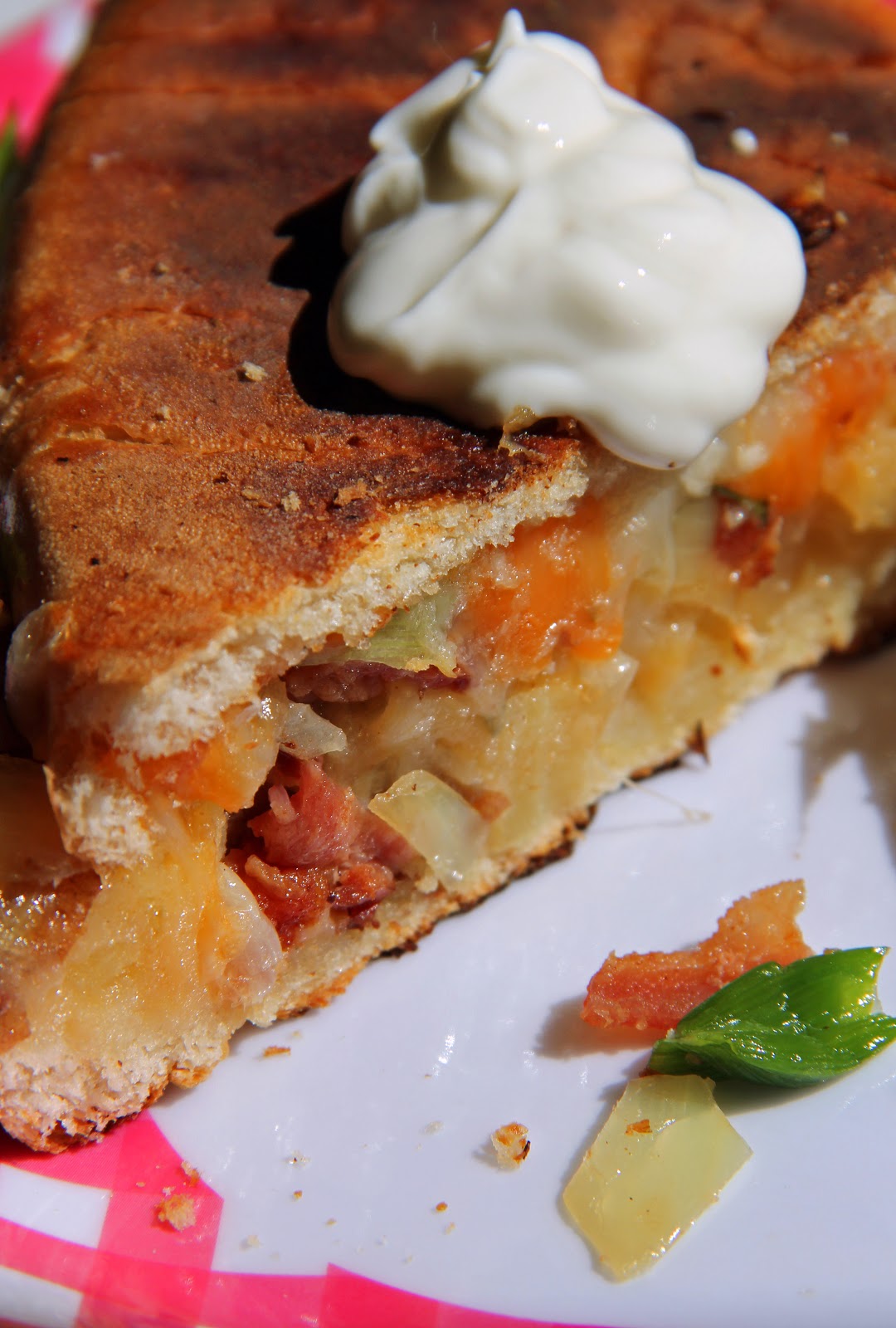 Jo and Sue Pierogi Grilled Cheese