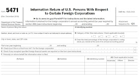 The Tax Times: IRS Issues Updated New Form 5471 – What's New?