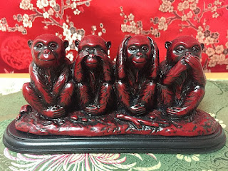 When the fourth monkey joins Gandhi's three wise monkeys