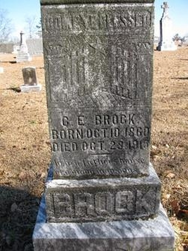 Carolina Family Roots Tombstone Tuseday Charles Ellerbe Brock