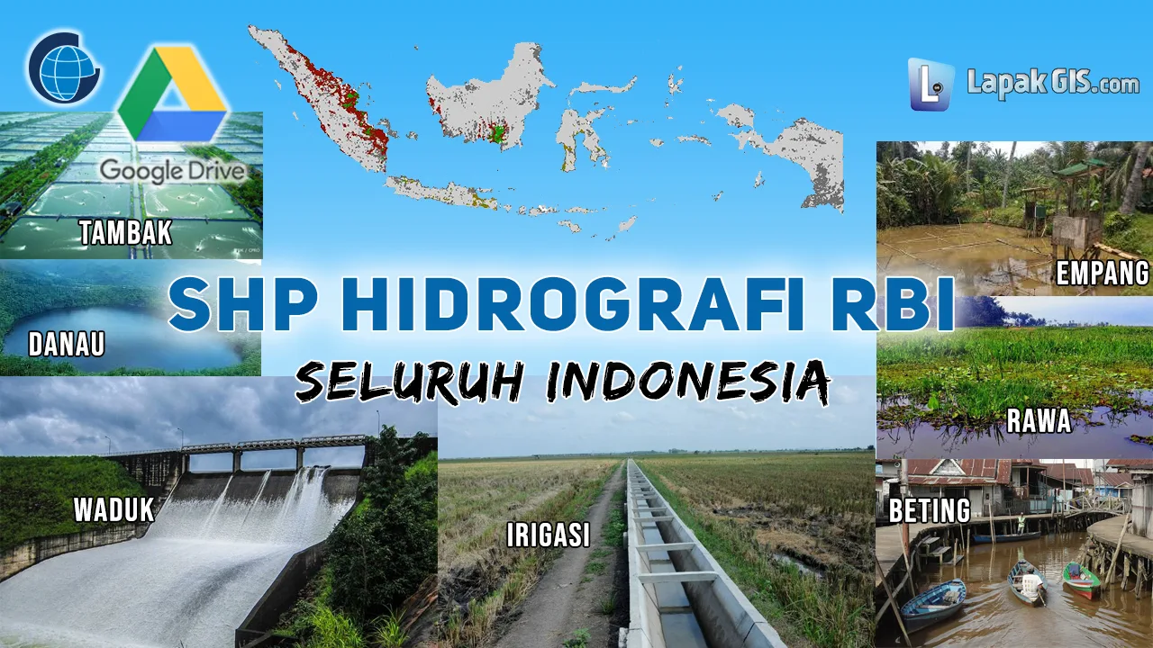 Data Shapefile (SHP) Hidrografi RBI Seluruh Indonesia
