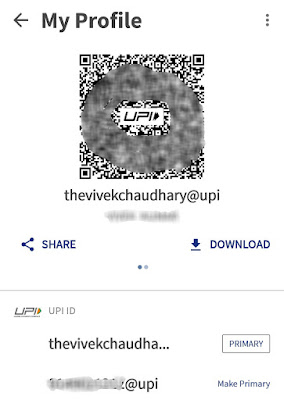 Make UPI ID primary