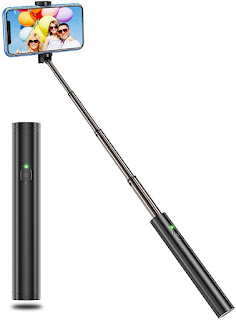 made of lightweight aluminium. Extendable Selfie Stick which is fully compact design which makes it compatible with iPhone