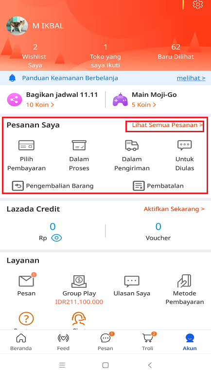 Tutorial Di Lazada Pesanan Belum Sampai