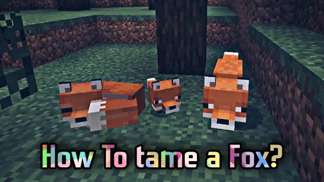 In Minecraft, learn how to tame a fox and make a new friend