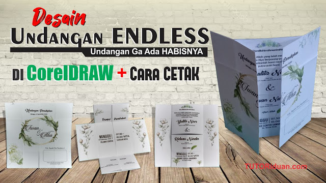Desain Undangan Pernikahan Endless Dengan Coreldraw Free Cdr Tutoriduan Com